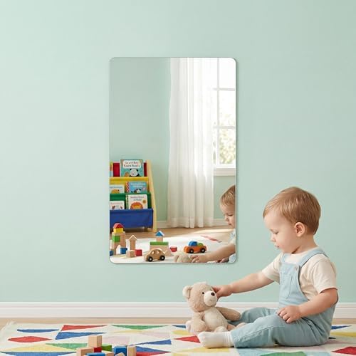 iCAGY Acrylic Mirror for Wall Kids Adults Bedroom Door Closet - Image 5