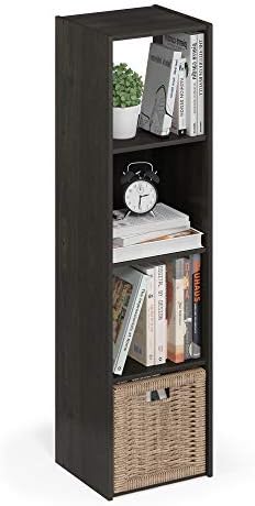 Furinno Pelli Cubic Storage Cabinet, 4x1, Espresso by Furinno-FitsYourSpaceFitsYourBudget