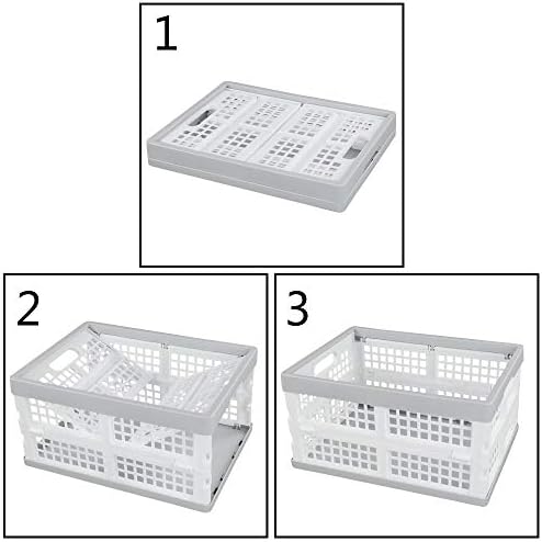 Vababa 3-Pack Plastic Stackable Collapsible Storage Crate, 15 L - Image 3