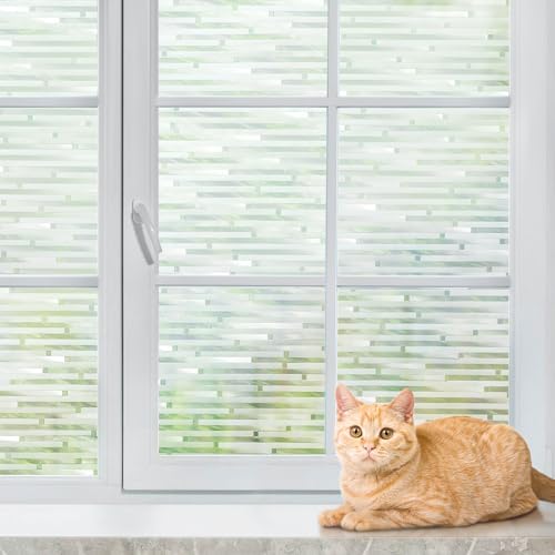 rabbitgoo Window Privacy Film, Frosted Glass Window Film, 35.4" x 78.7" by rabbitgoo