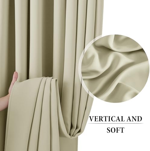 RYB HOME Room Divider Curtain with Flexible Silent Track for Living Room - Image 4