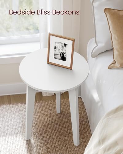VASAGLE Side Table, 1-Tier Small Round End Table, Nightstand - Image 4