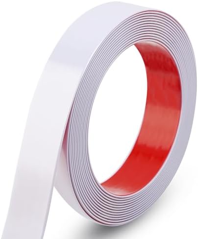 Gaahing 196.8" x 1.5" Shiny White Molding & Wall Trim, Flexible Peel and Stick Decorative Strip for Tile, Mirror, Ceiling, Floor, Panel, Cabinet by Getallthemoldingtrimsyoulike