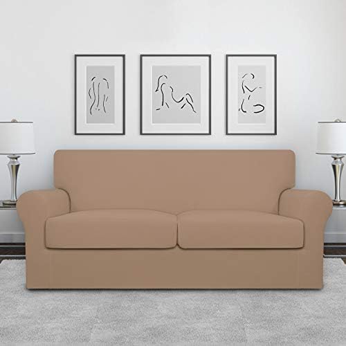 Easy-Going Stretch Oversized Loveseat Couch Cover for 2 Cushion Washable - Image 2