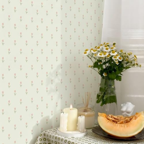 Simon&Siff Vintage Floral Wallpaper Peel and Stick 17.3" x 1200" | Removable Self Adhesive Contact Paper, Renter Friendly, for Cabinets, Wall, DIY Decor - Image 4