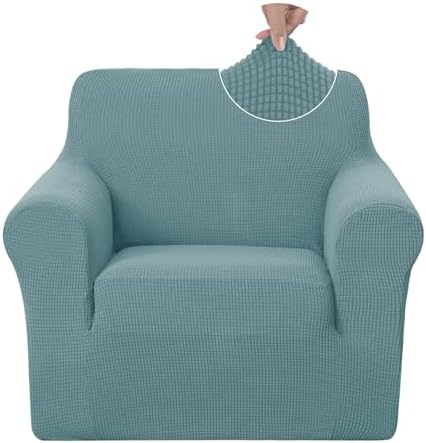 U-NICE HOME Stretch Recliner Chair Cover Armchair Slipcover, Light Blue by U-NICEHOME