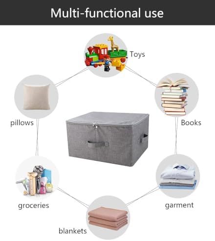 Folding Rigid Storage Baskets for Clothing, Closet Shelf Drawers, 2 pcs - Image 4