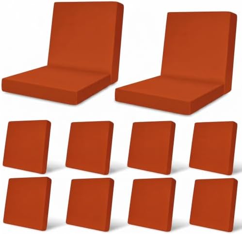 12Pcs Patio Cushion Covers Stretch Outdoor Furniture Protector Slipcovers by pickyNproud
