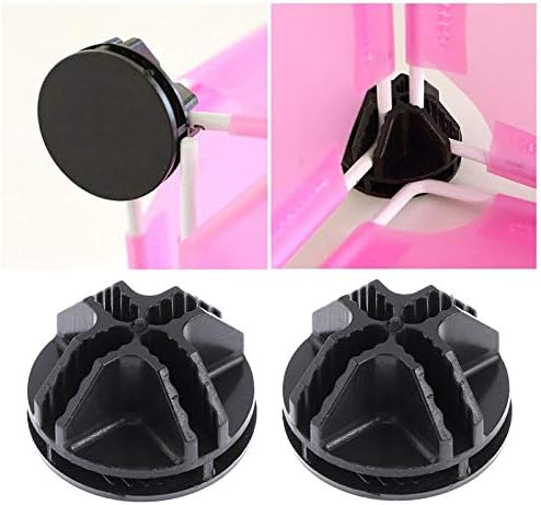 Wire Cube Plastic Connector 50Pcs Wire Grid Cube Organizer Connector for Modular Closet Storage Organizer and Wire Shelving (Black) - Image 3