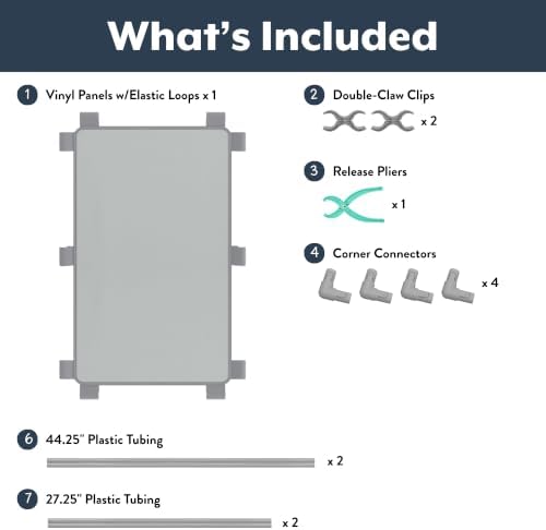 Children's Factory Room Divider 47.5" x 30.5", Glacier Gray, Rectangle - Image 3