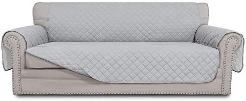 Easy-Going Reversible Couch Cover, 3 Cushion Sofa, Light Gray/Light Gray by Easy-Going