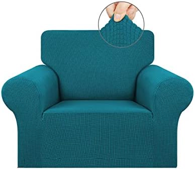 KEKUOU Stretch Chair Sofa Slipcover, Single Couch Cover,Peacock Blue by KEKUOU
