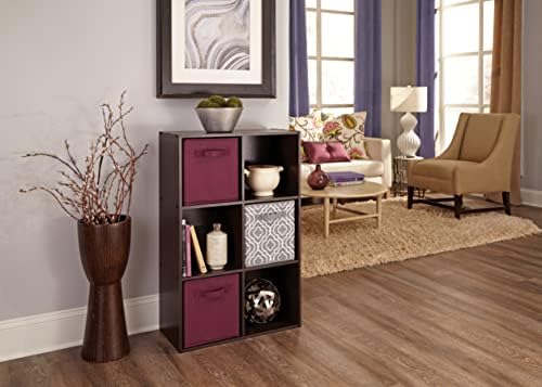 ClosetMaid Cubeicals 6 Cube Storage Shelf Organizer Bookshelf, Stackable, Vertical or Horizontal, Easy Assembly, Wood, Chocolate Finish - Image 2