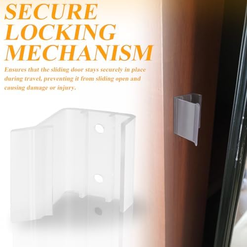 LhyBtm 4 Pack RV Sliding Mirror Door Latch Universal Mirror Closet Door Latch Universal Sliding Mirror Door Catch Replacement for RV Camper Motorhome RV Sliding Mirrored Door Travel, Camp and Trip - Image 4