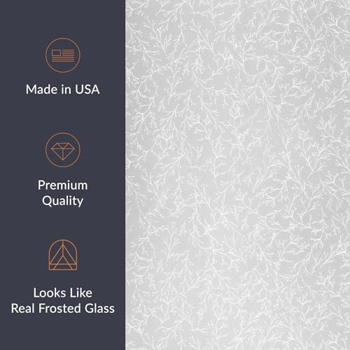 Twiggy Window Privacy Film by Artscape - Decorative Privacy Frosted Glass Design, Static Cling, Day and Night Privacy, UV Protection, Easy to Apply and Removable, Made in USA - 24 x 36 Inch - Image 4