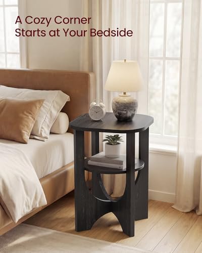 VASAGLE Side Table, 2 Tier Small Accent End Table, Nightstand - Image 4