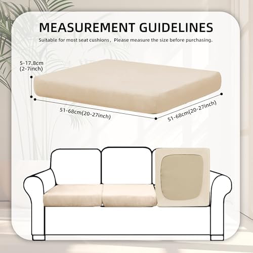 8 Pcs Outdoor Cushion Covers, Patio Sofa Cushion Covers Replacement - Image 2
