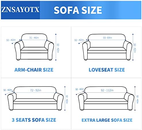 ZNSAYOTX 1 Piece Jacquard Chair Slipcovers for Living Room High Stretch Chair Covers with Arms Anti Slip Pets Friendly Couch Sofa Armchair Cover Furniture Protector (Chair, Dark Coffee) - Image 6