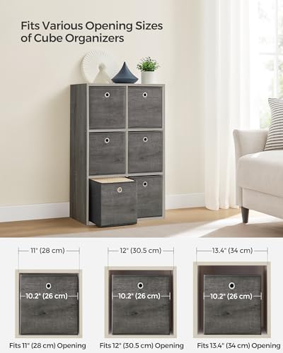 SONGMICS Storage Cubes, Set of 6, 11-Inch Foldable Closet Organizers - Image 4