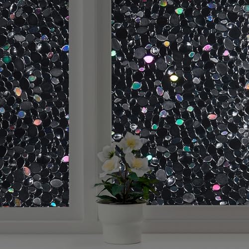 LEMON CLOUD Total Blackout Decorative Window Privacy Film, 17.5″ x 78.7″ by LEMONCLOUD