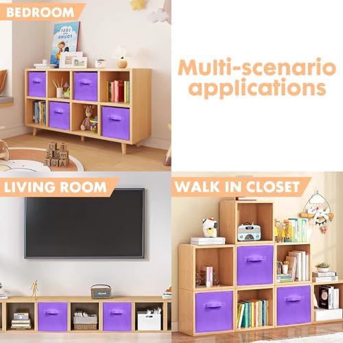 ShellKingdom Storage Bins, Foldable Fabric Storage Cubes And Cloth Storage - Image 5