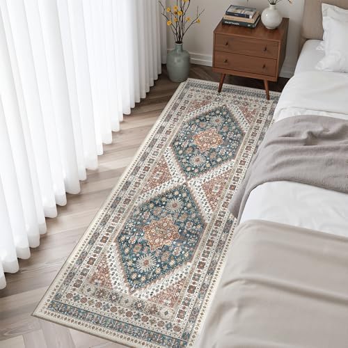 Madane Washable Runner Rug 2x6 Runners for Hallways Non Slip, Navy Blue - Image 4