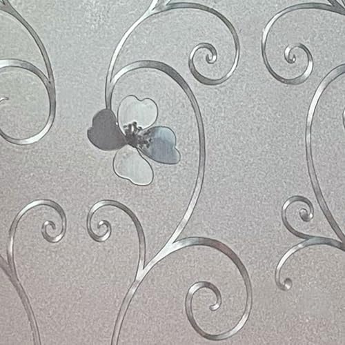 Niviy Window Privacy Film Frosted Window Glass Film No Glue Door Windows Covering for Office and Home Decoration, 17.7 x 118 inches by Niviy