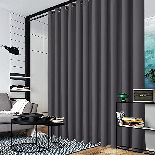 RYB HOME Extra Wide Curtain Blackout Room Divider for Apartment Living Room - Image 3