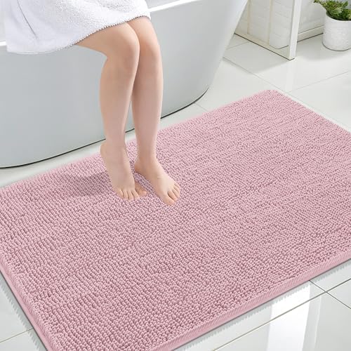 OLANLY Large Bathroom Rugs 44x32, Extra Soft Absorbent Chenille Bath Rugs by OLANLY