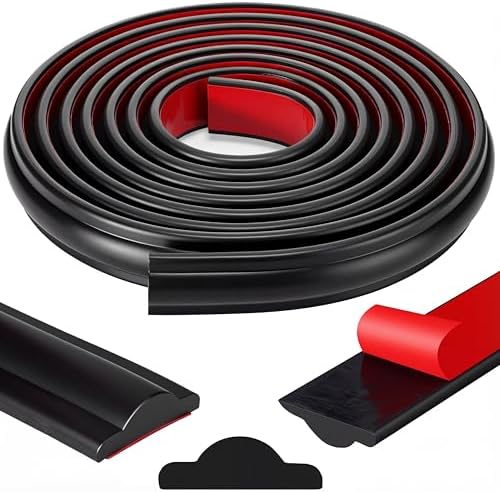 118 Inch x 1.06 in Peel and Stick Wall Molding Trim Black Chair Rail Panel Flexible Self Adhesive 3D Crown Moulding Trim for DIY Home Wall Decor Mirror Protection Door Cabinet Frame (Classic) by Innconee