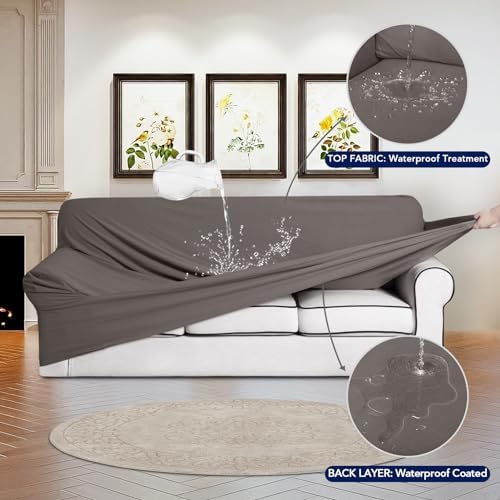 PureFit 100% Waterproof Chair Couch Cover Slipcovers for Couches and Sofas - Image 3