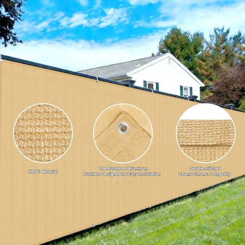 COOLBOYS 3'x10' Sand Balcony Privacy Screen Fence Cover for Outdoor - Image 3