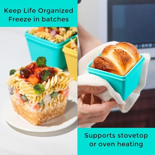 Gemice 1-Cup Silicone Freezer Molds with Lids, Individual 4-Pack - Image 6