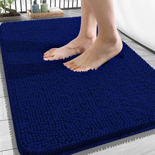 OLANLY Bathroom Rugs 34x21, Extra Soft Absorbent Chenille Bath Rugs by OLANLY