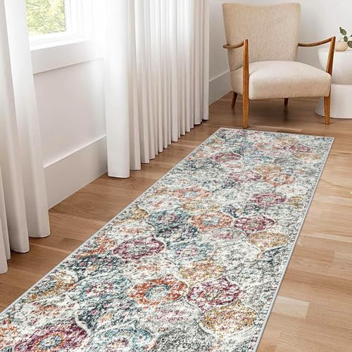 Lahome Moroccan Hallway Runner Rug, 2x6 Kitchen Runner Rugs Washable by Lahome