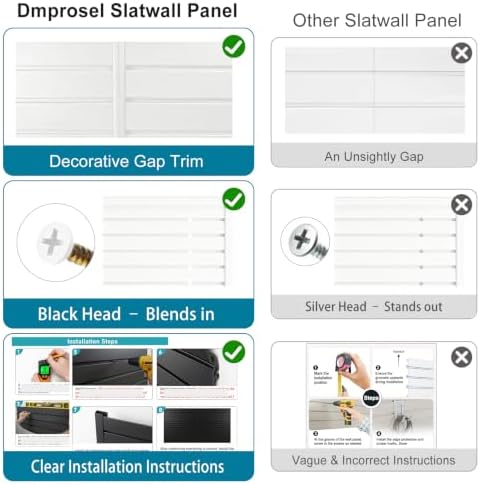 PVC Slat Wall Paneling 4x8 ft, White Slatwall Panel for Storage - Image 3