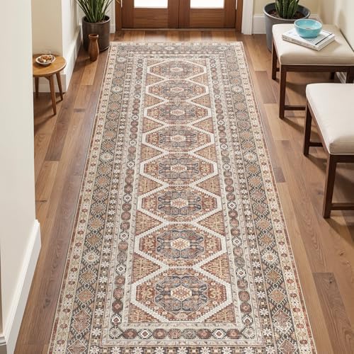 3x8 Runner Rug Kitchen Washable: Non-Slip Carpet Runner for Floor Brick - Image 2