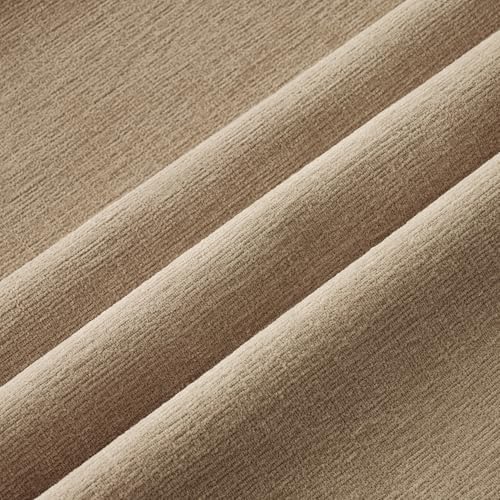 MIULEE Light Brown Chenille Couch Throw Pillow Covers, 20x20 - Image 2