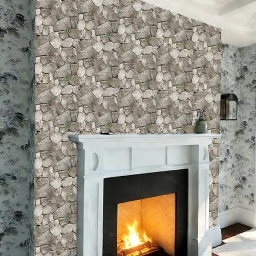 3D Panels Peel and Stick,Simulated Stone Wall,PVC Waterproof Self Adhesive Decorative for Interior Wall Decor,Living Room,TV Background,Study Room 10 Pcs 11.81x11.81 Inches. - Image 5
