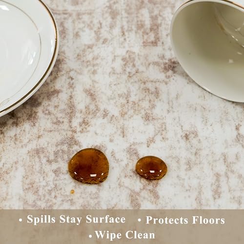 2x3 Feet Washable Entryway Rug, Non-Slip Small Kitchen Throw Mat for Sink, Soft Low-Pile Stain & Fade-Resistant Indoor Mat for Pet Area & Bathroom (Cream/Beige) - Image 6
