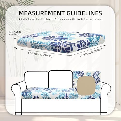 8 Pcs Outdoor Cushion Covers, Patio Sofa Cushion Covers Replacement - Image 2