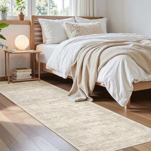 Soalmost Runner Rug 2x7 Washable Non-Slip Hallway Rugs for Kitchen Beige - Image 4