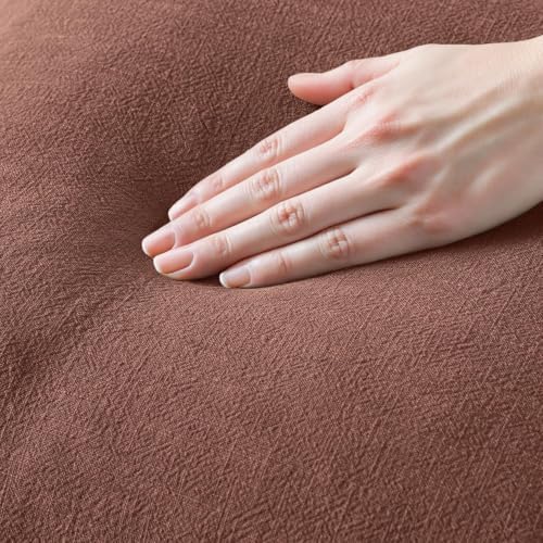 MIULEE Linen Fringe Decorative Fall Throw Pillow Covers Autumn Glaze 18x18 - Image 6