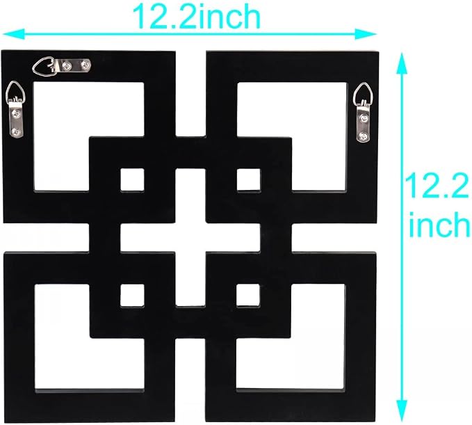QMDECOR 2 Pack Silver Mirrored Wall Decor 12.2x12.2” Decorative Mirror Modern Fashion DIY Wall-Mounted Mirrors Square Gorgeous Glam Accent Decor Vintage Decor Chic Mirror for Room Home Decor - Image 7