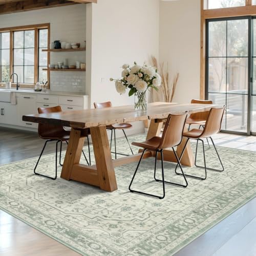 Rugxara 6x9 Washable Area Rug for Living Room,Sage Green - Image 4