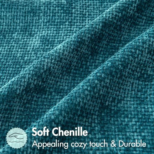 MIULEE Decorative Couch Throw Pillow Covers 18x18 Inch Coastal Teal 2 Pack - Image 6