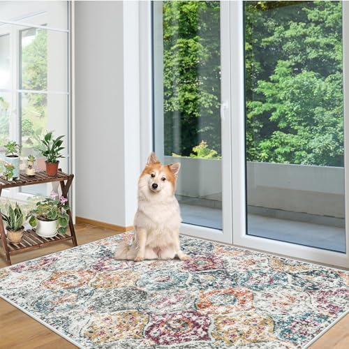 Lahome Moroccan Small Washable Area Rug, 3x5 Rug for Bedroom Living Room - Image 5