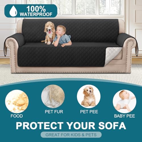Turquoize 100% Waterproof Sofa Covers Couch Cover for Dogs, Sofa 70" - Image 2