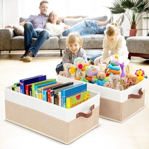 Closet Organizer Bins 3 Pack, Large Storage Bins for Shelves - Image 5