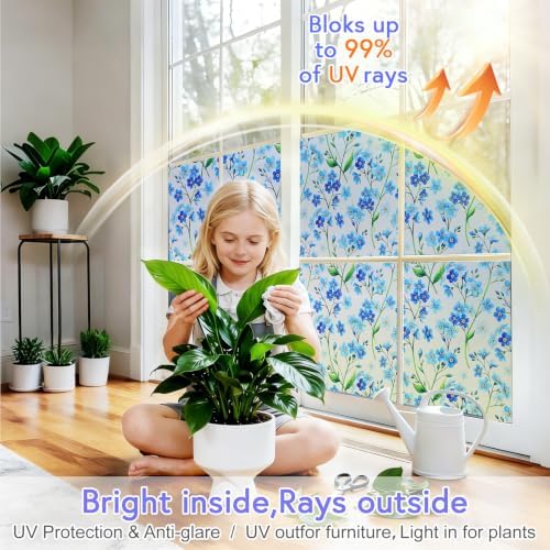 SOMWISE Window Privacy Film Day & Night,Heat Blocking Anti-UV Energy Saving - Image 4